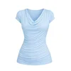 REGINA FASHION Bluza Wave Blouse svetlo modra