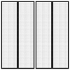 Zastori protiv insekata 2 kom s magnetima 220 x 100 cm crni