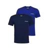 Emporio Armani Majica nočno modra / kraljevo modra / bela