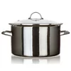 Banquet Emajliran lonec METALLIC Black 26 cm, 6 l,s pokrovom