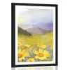 Plakat s paspartujem polje marjetic - 60x90 black