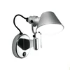 TOLOMEO MICRO FARETTO ZIDNA LED SVJETILJKA 267lm ALUMINIJ/BEZ PREKIDAČA