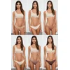 Trendyol Brown-Multicolored 6-Pack Micro Brazilian Knitted Panties