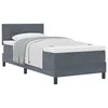 vidaXL vidaXL Box Spring postelja z vzmetnico temno siva 100x200 cm žamet, (22051505)