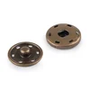 Kovinske zaponke / gumbi O30 mm - stara medenina (50 parov)
