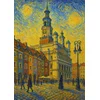 Plakat 50x70 cm Poznań v slogu Van Gogha
