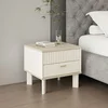 Hanah Home noćni ormarić Valento 20223, 50 cm, Moonstone / travertin