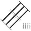 Rešetka za prozor 75.5 x 45 cm Čelik s prahom premazan Crna