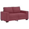 Vidaxl Dvosed vinsko rdeč 160x77x82 cm blago