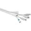 MicroConnect Ovoj za kable Cablesock, ježek, 1,8m bel