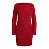 LAUREN RALPH LAUREN Pletena obleka 200971346001 Rdeča Slim Fit