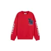 TOMMY HILFIGER Majica modra/marine/ognjeno rdeča/bela