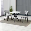 Hanah Home Trpezarijski sto i stolice Elma, Sivo-beli