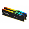Kingston 32GB (2x16GB) DDR5 5200MT/s CL40 FURY Beast Black RGB XMP memorija KF552C40BBAK2-32