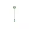 Strujni kabl 1xE27/60W/230V beton/zelena