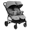 Kikka Boo Kolica za blizance HAPPY 2 light grey