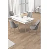 Hanah Home Trpezarijski set, 5 komada, Sivi