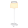 GLOBO Stona lampa Gregoir 1x4W LED Bela