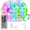 RGB LED TRAK 15M 8 BARVNIH NAČINOV 5050 SMD 230V ZA KUHINJO KOPALNICA