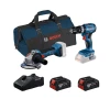 Bosch Set aku alata: Bušilica-odvrtač GSB 18V-45 i Ugaona brusilica GWS 18V-8, 2× 4.0 Ah, Punjač GAL 18V-40, Torba za alat RAF BAG, 0615V0001Y