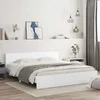 Okvir za krevet s uzglavljem bijeli 180x200 cm