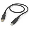 HAMA fleksibilni polnilni kabel, USB-C - Lightning, 1,5 m, silikonski, za iPhone, blk