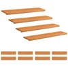 Vidaxl Stopnice 12 kos 120 x 25 x 2 cm Svetlo rjava Trda bukovina