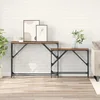 Konzolna stolica 2 pcs Staro drvo 100 x 28 x 75 cm