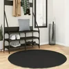 Tepih HUARTE kratkih vlakana mekani i perivi crni O 120 cm