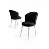 HANAH HOME Set stolica (2 dela) Risa Black White