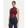Morgan Top 252-MJULIE Bordo rdeča Slim Fit