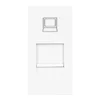 Orno rj45, modularna vtičnica 22.5x45mm rj45 cat 5e, bela