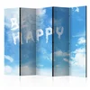artgeist Paravan Be Happy I, 5-Delni, Dvostranski