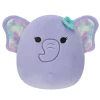 Squishmallows SQU: Squishmallows, 20 cm, ANJALI, LJUBIČASTI SLON S CVJETNOM UKOSNICOM, (21605242)