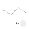Eglo - LED spot svetlo MY CHOICE 6xE14/4W/230V hrom/bela