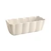 Sponge cake baking dish, ceramics, 24.5x11cm/1.1L, Madeleine, Clay -