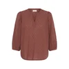 Kaffe Bluza Bea temno rjava