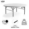 ePRO sklopivi baštenski sto O122 74cm, metal-plastika