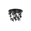 Ideal Lux - LED luster na stalku PERLAGE 18xG9/3W/230V prečnik 70 cm crna/dimljena