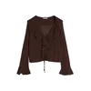 Bershka Bluza čokolada