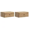 vidaXL Stenski nočni omarici 2 pcs Artisan hrast 49 x 34,5 x 20 cm