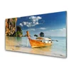 tulup.si Slika na akrilnem steklu Čoln sea landscape 125x50 cm 2 obešalnika