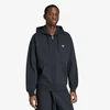 Mikina adidas Trefoil Essentials Loose Full ZIP Hoodie Black XL