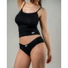 POMIRISHI BAMBOO UNDERWEAR Ženske plitke slip gaćice, Crne