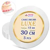 shumee Podstavek za torto, bela 30 cm 1,2 cm, komplet 5 kosov, okrogli boben za torto, luksuzni Brand4Cake
