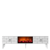 Hanah Home HANAH HOME Varna Fireplace - White TV omarica, (20870474)