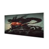 tulup.si Slika na akrilnem steklu Dark grozno obliko 125x50 cm 2 obešalnika