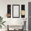 Vješalica za kapute na zidu Zidne Crni hrast 96 x 1,5 x 90 cm