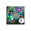 Aigostar - LED RGBY spoljašnji božićni venac 72xLED/3xAA prečnik 50 cm IP44