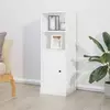 Visoka komoda bijela 36 x 35,5 x 103,5 cm od konstruiranog drva